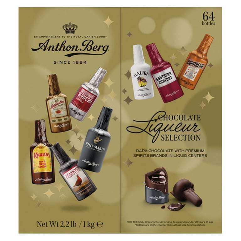 Anthon Berg Liquor Filled Dark Chocolates, 64-count