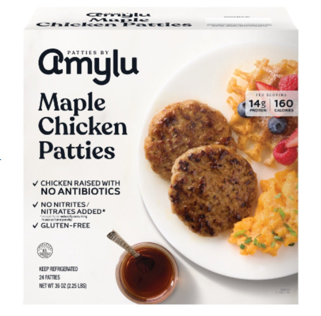 Amylu Maple Chicken Patties 2.25 pounds
