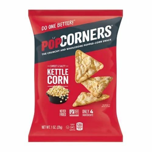 PopCorners Popped Corn Snacks, Kettle Corn, 1 Pack, 1 oz