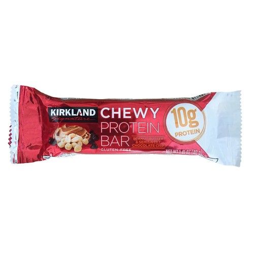 Kirkland Signature Chewy Protein Bar, Peanut Butter & Semisweet Chocolate Chip, 1 Bar 1.41 oz